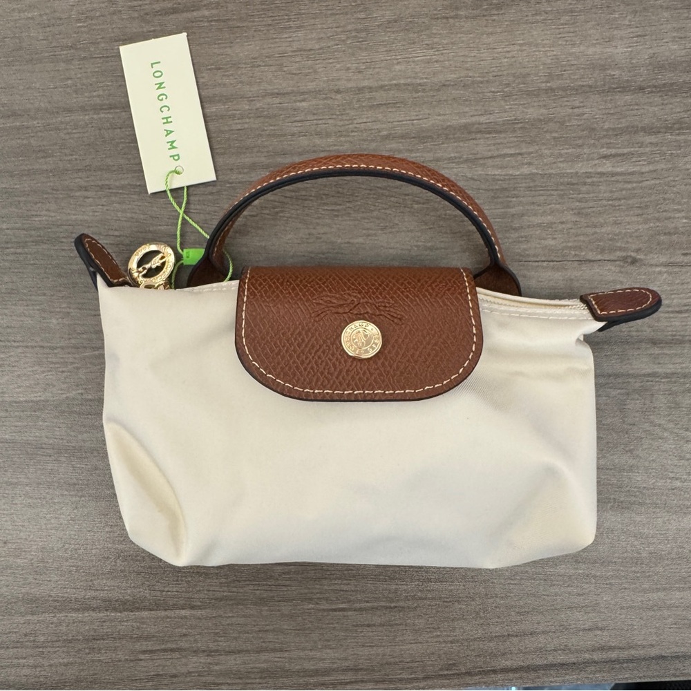Longchamp Le Pliage Mini Canvas Tote Zipper Closure